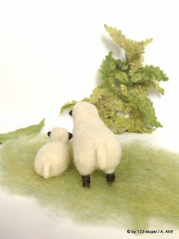 Schaf mit Lamm  - Jahreszeitentisch (4008)