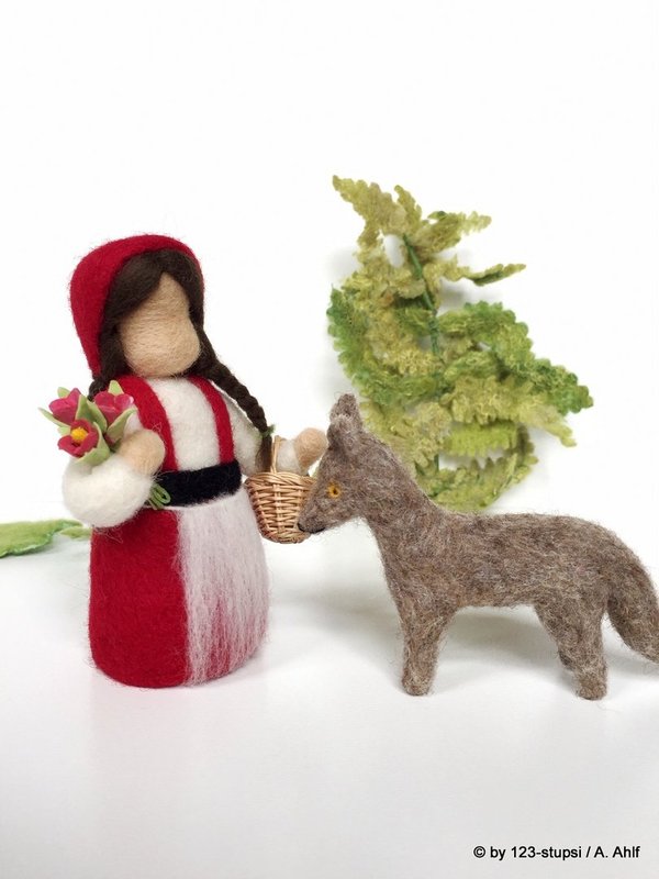 Rotkäppchen & der Wolf - Märchenfiguren  Puppenspiel (6003)