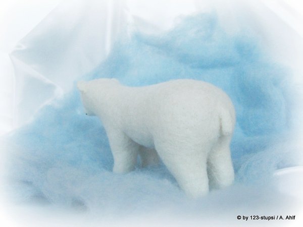 Filztier Eisbär