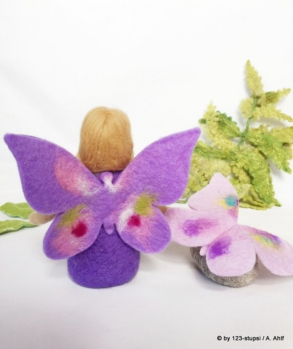 Filz Schmetterling lila-violett - Jahreszeitentisch (1007(1)