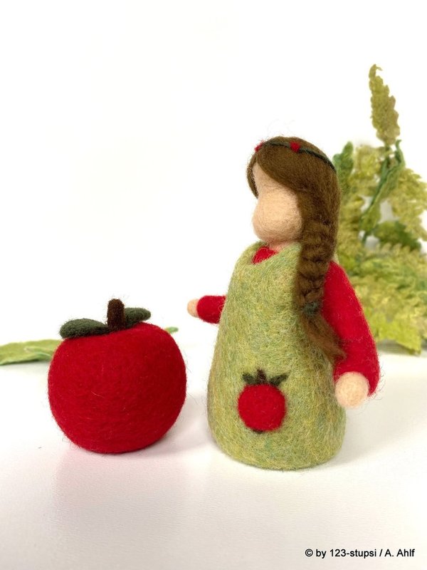 RESERVIERT: Apfel Blumenkind, rot - Jahreszeitentisch