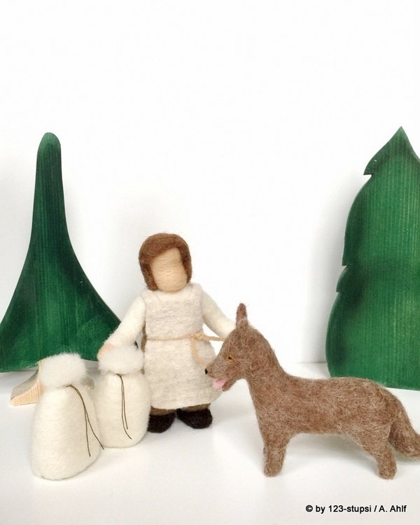 Märchenfiguren: Der Wolf und die 7 Geißlein -   Puppenspiel (6020)