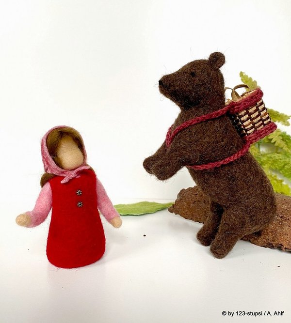 Das Mädchen und der Bär - Märchen  Puppenspiel (6026)